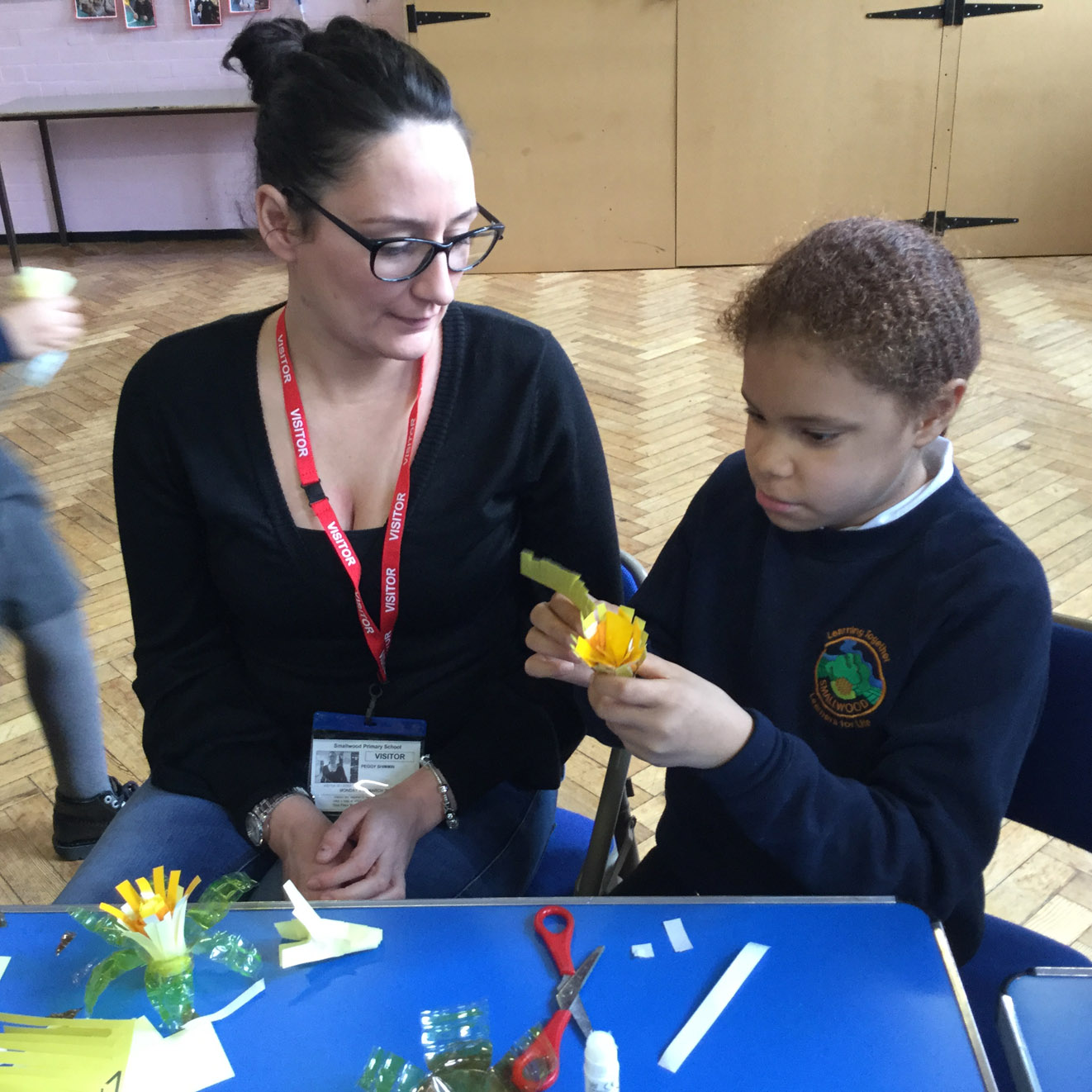 making daffodils